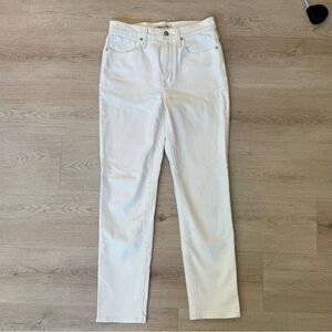 Madewell ‘The Girl Jean’ White High Waist Pants